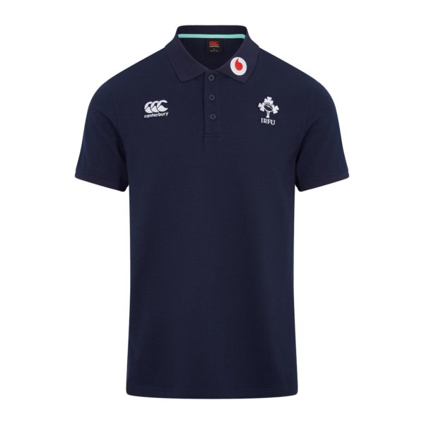 B. Canterbury Ireland Rugby IRFU 2022 Team Navy Polo Shirt | SS Moores ...